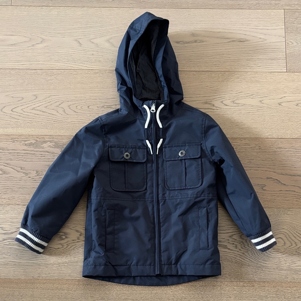 Timberland Dark Blue Hooded Raincoat